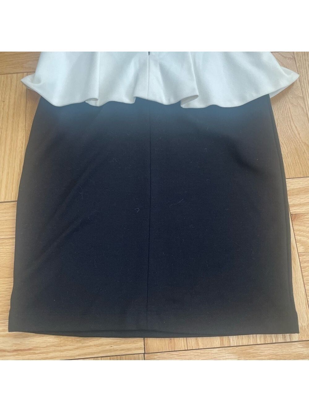 5|48 Peplum Dress XS - Black & White - Picture 3 of 7